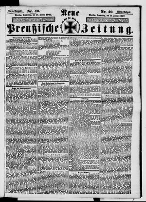 Neue preußische Zeitung vom 24.01.1907