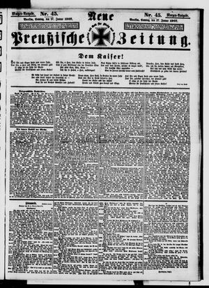 Neue preußische Zeitung vom 27.01.1907
