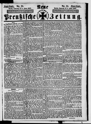 Neue preußische Zeitung vom 31.01.1907