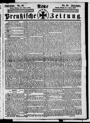 Neue preußische Zeitung vom 06.02.1907