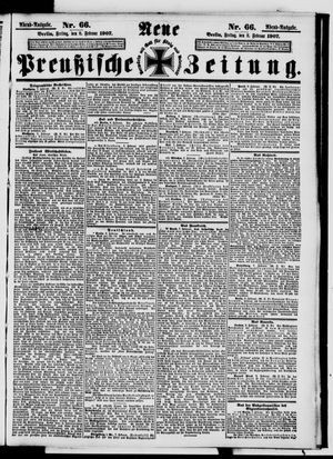 Neue preußische Zeitung vom 08.02.1907