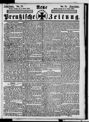 Neue preußische Zeitung vom 12.02.1907