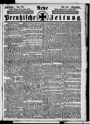 Neue preußische Zeitung vom 13.02.1907