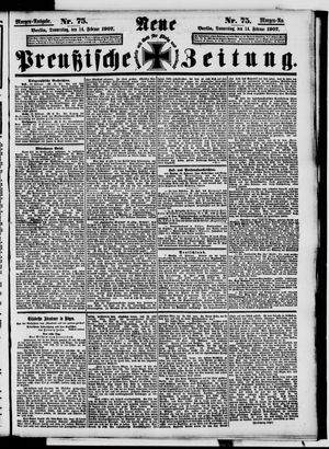 Neue preußische Zeitung vom 14.02.1907