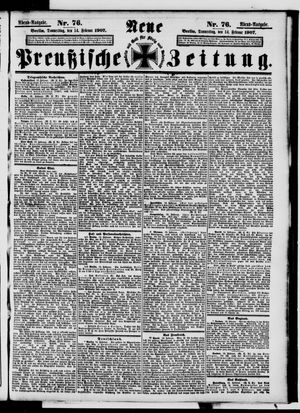Neue preußische Zeitung vom 14.02.1907