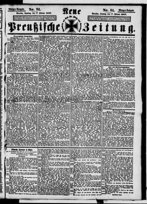 Neue preußische Zeitung vom 17.02.1907