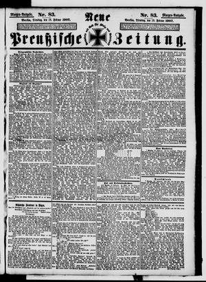 Neue preußische Zeitung vom 19.02.1907