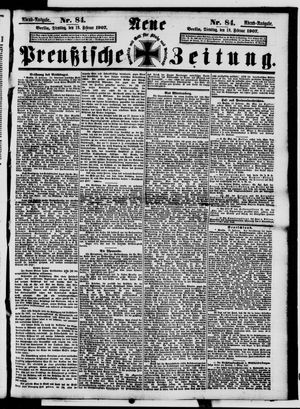 Neue preußische Zeitung vom 19.02.1907