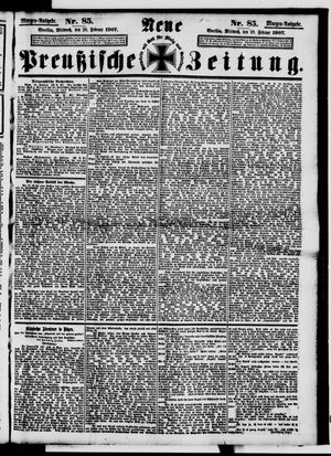 Neue preußische Zeitung vom 20.02.1907