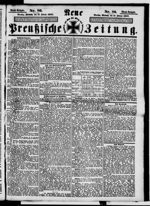 Neue preußische Zeitung vom 20.02.1907
