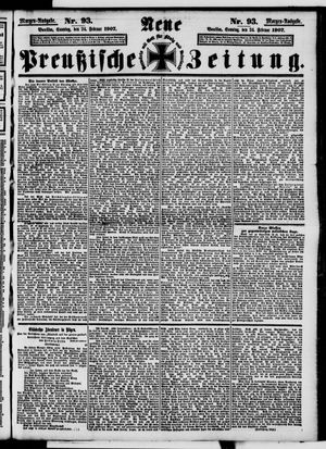 Neue preußische Zeitung vom 24.02.1907