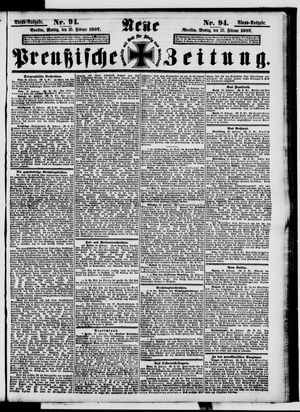 Neue preußische Zeitung vom 25.02.1907