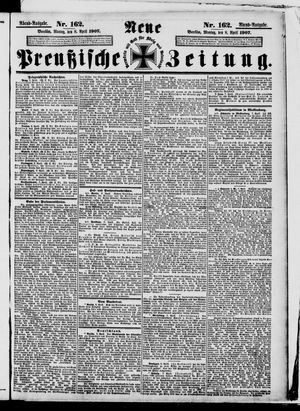 Neue preußische Zeitung vom 08.04.1907