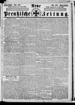 Neue preußische Zeitung vom 13.04.1907