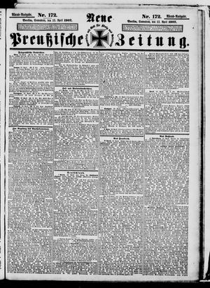 Neue preußische Zeitung vom 13.04.1907