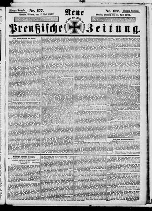 Neue preußische Zeitung vom 17.04.1907