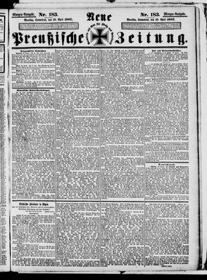 Neue preußische Zeitung vom 20.04.1907