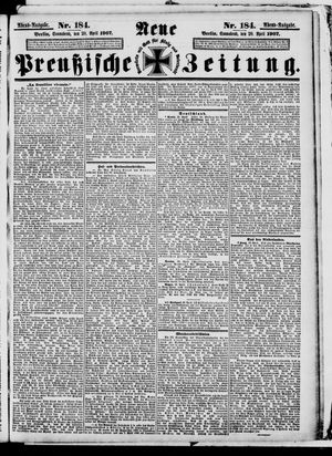Neue preußische Zeitung vom 20.04.1907