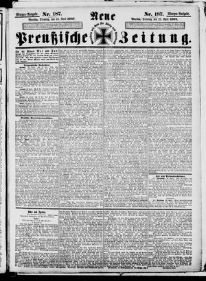 Neue preußische Zeitung vom 23.04.1907