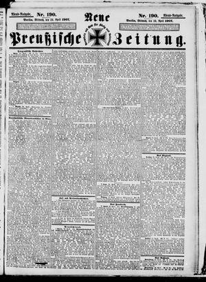 Neue preußische Zeitung vom 24.04.1907