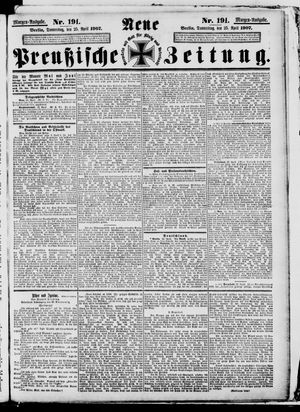 Neue preußische Zeitung vom 25.04.1907