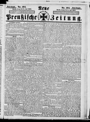 Neue preußische Zeitung vom 26.04.1907