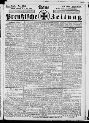 Neue preußische Zeitung vom 27.04.1907