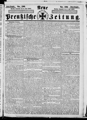 Neue preußische Zeitung vom 27.04.1907