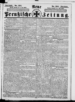 Neue preußische Zeitung vom 15.05.1907