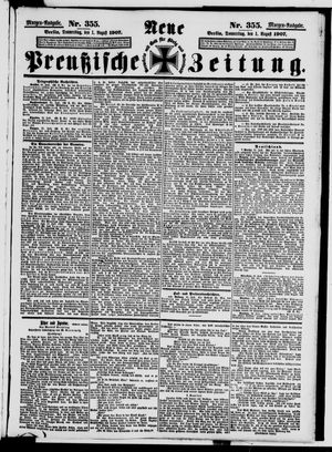 Neue preußische Zeitung vom 01.08.1907