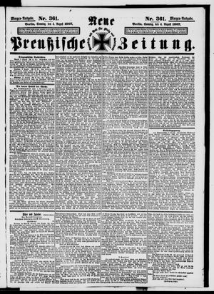 Neue preußische Zeitung vom 04.08.1907