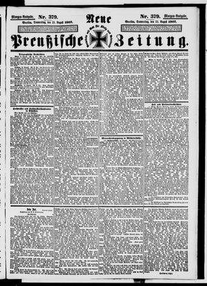 Neue preußische Zeitung vom 15.08.1907