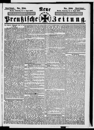 Neue preußische Zeitung vom 15.08.1907