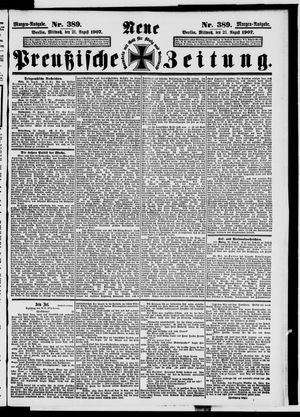 Neue preußische Zeitung vom 21.08.1907