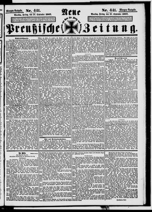 Neue preußische Zeitung vom 20.09.1907