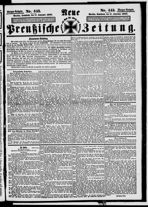 Neue preußische Zeitung on Sep 21, 1907