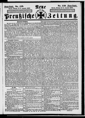 Neue preußische Zeitung vom 25.09.1907