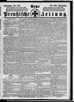 Neue preußische Zeitung vom 28.09.1907