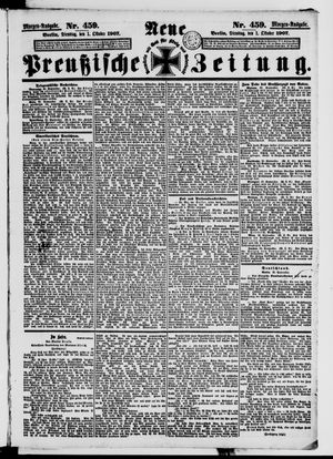 Neue preußische Zeitung vom 01.10.1907