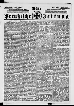 Neue preußische Zeitung vom 01.10.1907