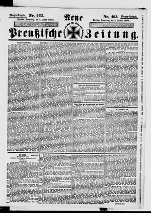 Neue preußische Zeitung vom 03.10.1907
