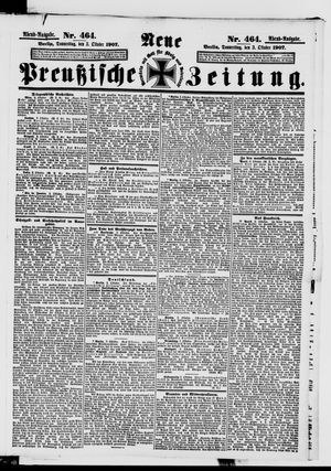 Neue preußische Zeitung vom 03.10.1907