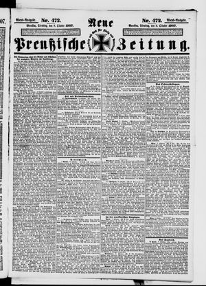 Neue preußische Zeitung vom 08.10.1907