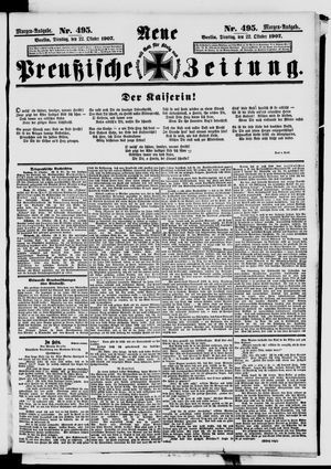 Neue preußische Zeitung vom 22.10.1907
