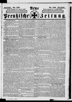 Neue preußische Zeitung vom 16.11.1907