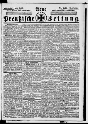 Neue preußische Zeitung on Nov 21, 1907