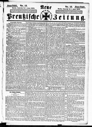 Neue preußische Zeitung vom 09.01.1908