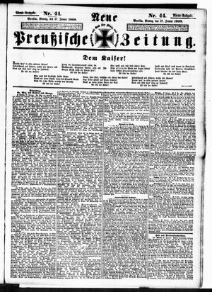 Neue preußische Zeitung vom 27.01.1908