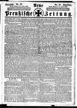 Neue preußische Zeitung vom 29.01.1908