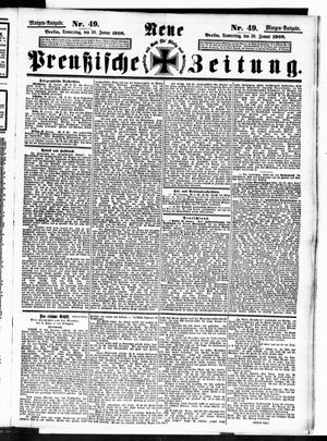 Neue preußische Zeitung vom 30.01.1908